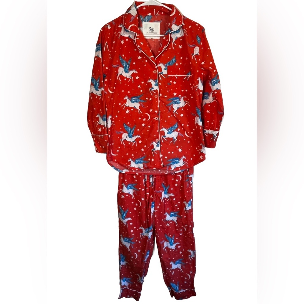 Printfresh Moon Flight Pegasus Unicorn Organic
Cotton Long Pajama Set Size XXS - Picture 3 of 7